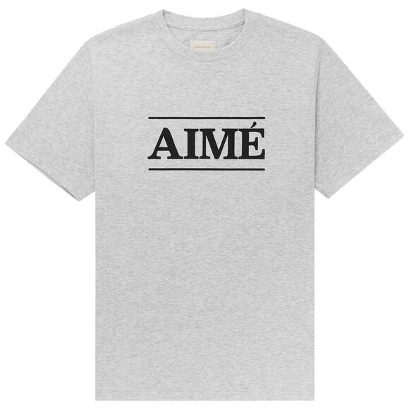 Aime Leon Dore Tops - Aime Leon Dore Aime Logo Tee - XS - Silver Mix